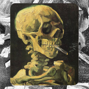 Skull med Burning Cigarette av Vincent van Gogh Musmatta