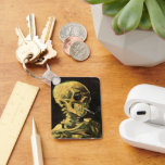 Skull med Burning Cigarette av Vincent van Gogh Nyckelring<br><div class="desc">Skull med Burning Cigarette av Vincent van Gogh är en vintage bra konst post impressionism fortfarande livmålning. En porträtt av humant skelettrökning. Underbar använda för antirökprodukter. Rökning av dödor på 1 000-talet varje år hjälper någon att sluta röka idag. Underbar image för Halloween eller Día de los Muertos, Day of...</div>