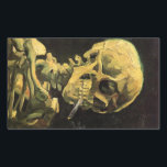 Skull med Burning Cigarette av Vincent van Gogh Rektangulärt Klistermärke<br><div class="desc">Skull med Burning Cigarette av Vincent van Gogh är en vintage bra konst post impressionism fortfarande livmålning. En porträtt av humant skelettrökning. Underbar använda för antirökprodukter. Rökning av dödor på 1 000-talet varje år hjälper någon att sluta röka idag. Underbar image för Halloween eller Día de los Muertos, Day of...</div>