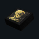Skull med Burning Cigarette av Vincent van Gogh Smyckeskrin<br><div class="desc">Skull med Burning Cigarette av Vincent van Gogh är en vintage bra konst post impressionism fortfarande livmålning. En porträtt av humant skelettrökning. Underbar använda för antirökprodukter. Rökning av dödor på 1 000-talet varje år hjälper någon att sluta röka idag. Underbar image för Halloween eller Día de los Muertos, Day of...</div>
