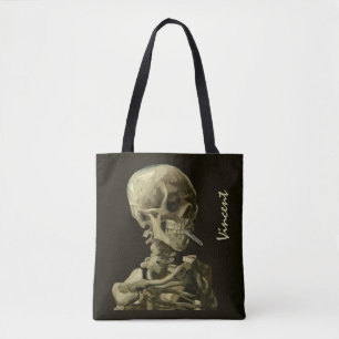 Skull med Burning Cigarette av Vincent van Gogh Tygkasse