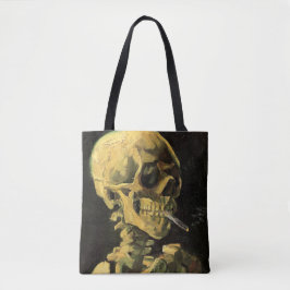 Skull med Burning Cigarette av Vincent van Gogh Tygkasse