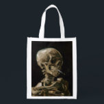 Skull med Burning Cigarette Vincent van Gogh Art Återanvändbar Påse<br><div class="desc">Vincent van Gogh (holländska, 1853-1890) Skull på en Skeleton med Burning Cigarette, 1885-86, Oil on canvas Unframed: 32 cm × 24, 5 cm (13 x 9, 6 tum) Tidigt arbete av Vincent van Gogh. Denna lilla målning är en del av den permanenta samlingen av Van Gogh-museet i Amsterdam. Det var...</div>