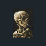 Skull med Burning Cigarette Vincent van Gogh Art Canvastryck<br><div class="desc">Vincent van Gogh (holländska, 1853-1890) Skull på en Skeleton med Burning Cigarette, 1885-86, Oil on canvas Unframed: 32 cm × 24, 5 cm (13 x 9, 6 tum) Tidigt arbete av Vincent van Gogh. Denna lilla målning är en del av den permanenta samlingen av Van Gogh-museet i Amsterdam. Det var...</div>