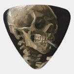 Skull med Burning Cigarette Vincent van Gogh Art Plektrum<br><div class="desc">Vincent van Gogh (holländska, 1853-1890) Skull på en Skeleton med Burning Cigarette, 1885-86, Oil on canvas Unframed: 32 cm × 24, 5 cm (13 x 9, 6 tum) Tidigt arbete av Vincent van Gogh. Denna lilla målning är en del av den permanenta samlingen av Van Gogh-museet i Amsterdam. Det var...</div>