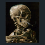 Skull med Burning Cigarette Vincent van Gogh Art Poster<br><div class="desc">Vincent van Gogh (holländska, 1853-1890) Skull på en Skeleton med Burning Cigarette, 1885-86, Oil on canvas Unframed: 32 cm × 24, 5 cm (13 x 9, 6 tum) Tidigt arbete av Vincent van Gogh. Denna lilla målning är en del av den permanenta samlingen av Van Gogh-museet i Amsterdam. Det var...</div>