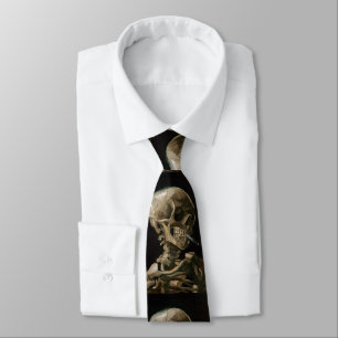 Skull med Burning Cigarette Vincent van Gogh Art Slips