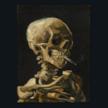 Skull med en brinnande cigarett av Van Gogh Poster<br><div class="desc">Van Gogh's Skull av en Skeleton med en brännande cigarett</div>
