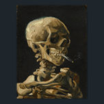 Skull med en brinnande cigarett av Van Gogh Poster<br><div class="desc">Van Gogh's Skull av en Skeleton med en brännande cigarett</div>