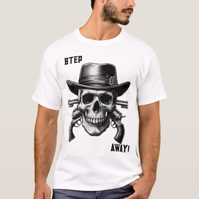 Skull med Guns T Shirt (Framsida)