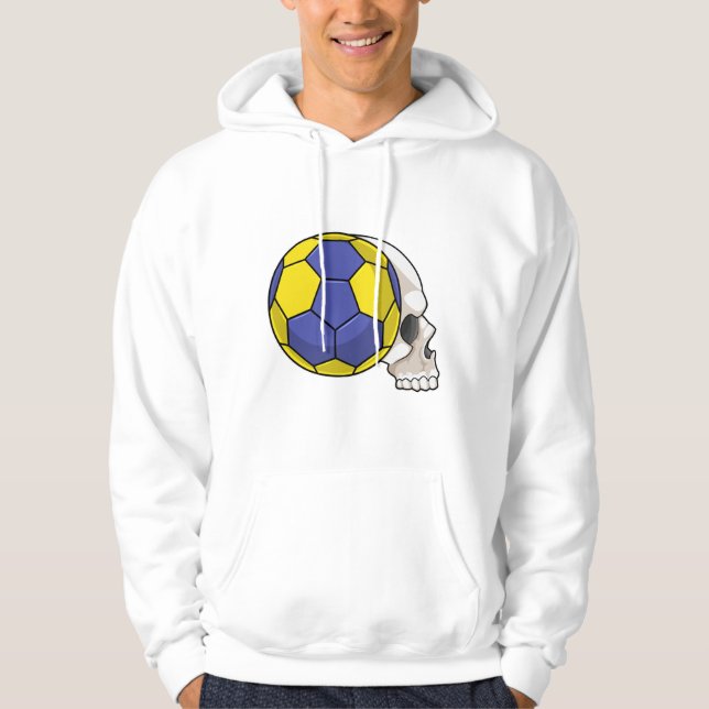 Skull med handbollsport hoodie (Framsida)