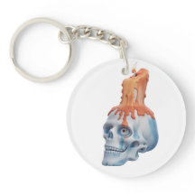 Skull med ljus/Totenkopf mit Kerze