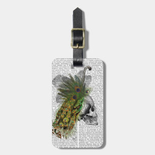 Skull med ludd bagagebricka