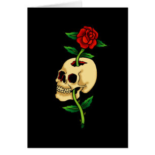 Skull med Ro Hälsningskort