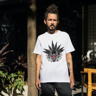Skull med röd Ögon T Shirt