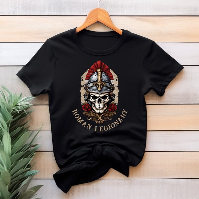 Skull med romersk legionär Helmet T-Shirt (Skapare uppladdad)