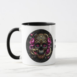 SKULL MED SNAKE ANPASSNINGSBAR MUGG. MUGG
