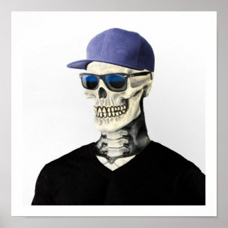 Skull med Swagger Poster