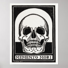 Skull Memento Mori av Julie de Graag Poster