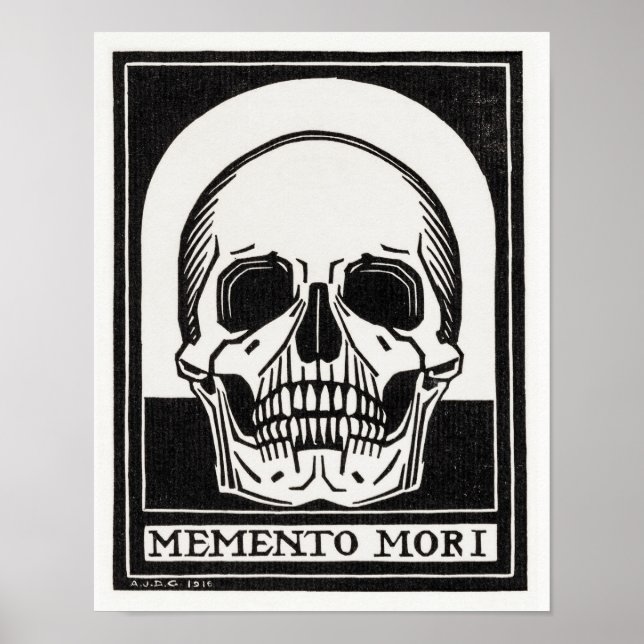 Skull Memento Mori av Julie de Graag Poster (Framsidan)
