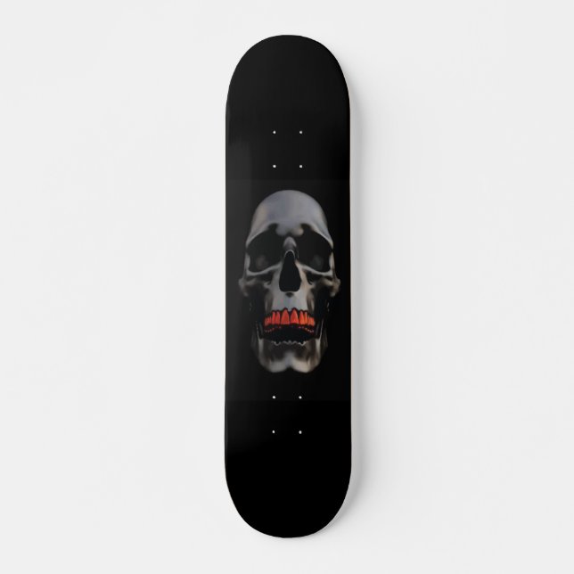 Skull Mini Skateboard Bräda 18,5 Cm (Framsida)