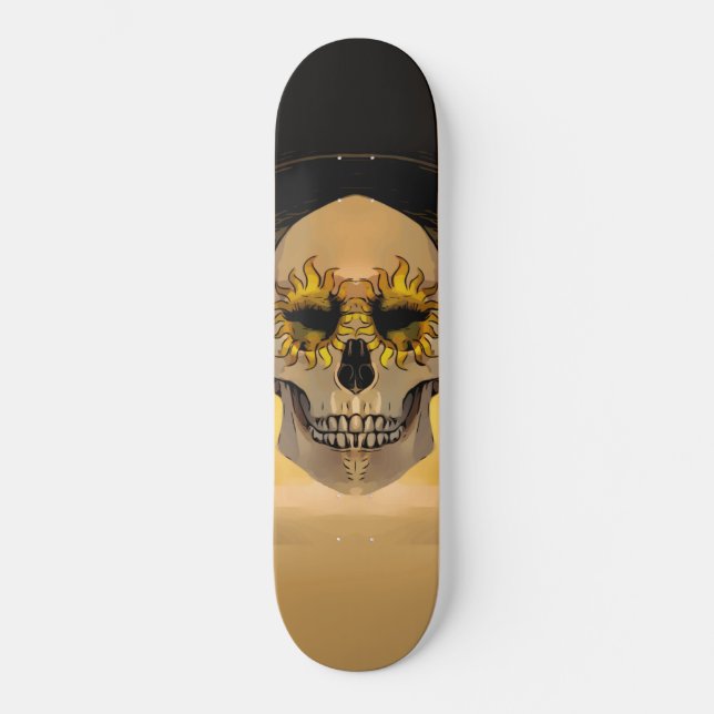 Skull Mini Skateboard Bräda 18,5 Cm (Framsida)