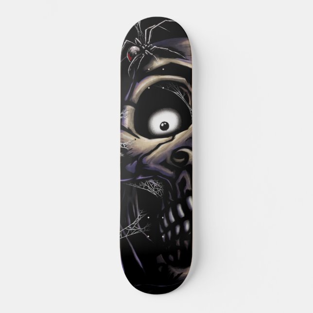 Skull Mini Skateboard Bräda 18,5 Cm (Framsida)