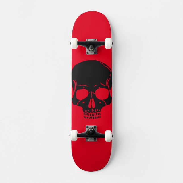 Skull Mini Skateboard Bräda 18,5 Cm (Framsida)