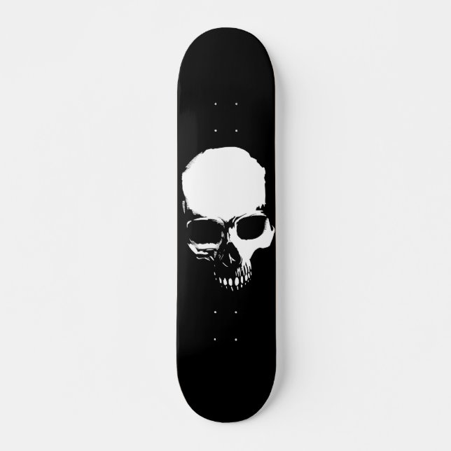 Skull Mini Skateboard Bräda 18,5 Cm (Framsida)