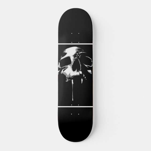Skull Mini Skateboard Bräda 18,5 Cm (Framsida)