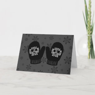 Skull Mittens Helgkort