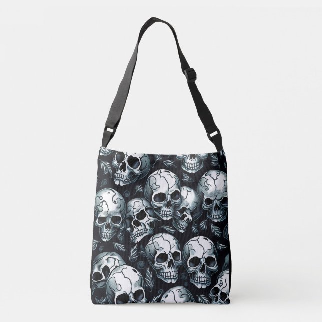 Skull Mönster Axelväska (Baksida)