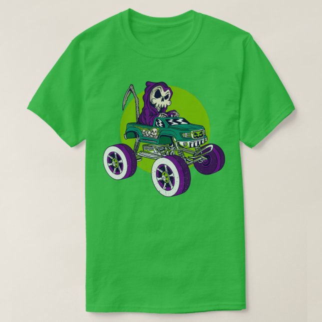 Skull Monster lastbil 2 T Shirt (Design framsida)