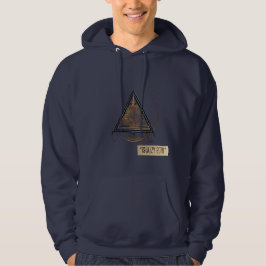 "Skull Mörk Grått Hoodie: Släpp loss Kant" Hoodie
