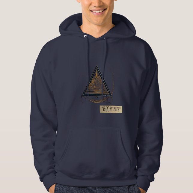 "Skull Mörk Grått Hoodie: Släpp loss Kant" Hoodie (Framsida)