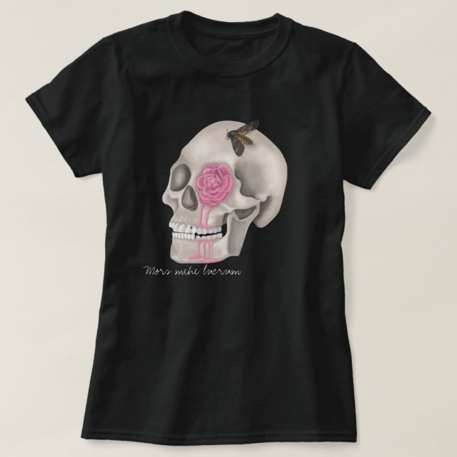 Skull - mors mihi lucrum t shirt (Design framsida)
