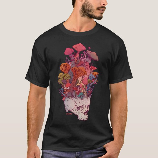 Skull Mushroom T Shirt (Framsida)