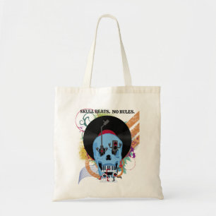 Skull Music Grunge Splatter Tygkasse