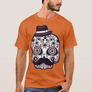 Skull Mustache Classic TShirt T Shirt