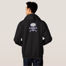 Skull n Bones Black hooded sweatshirt back