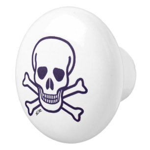 Skull n Bones ceramic knob Knopp