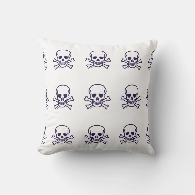 Skull n Bones dekorativ kudde (Framsida)