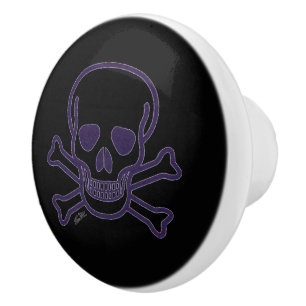 Skull n Bones Ghost keramisk knopp