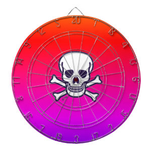 Skull n Bones neon dartboard Darttavla