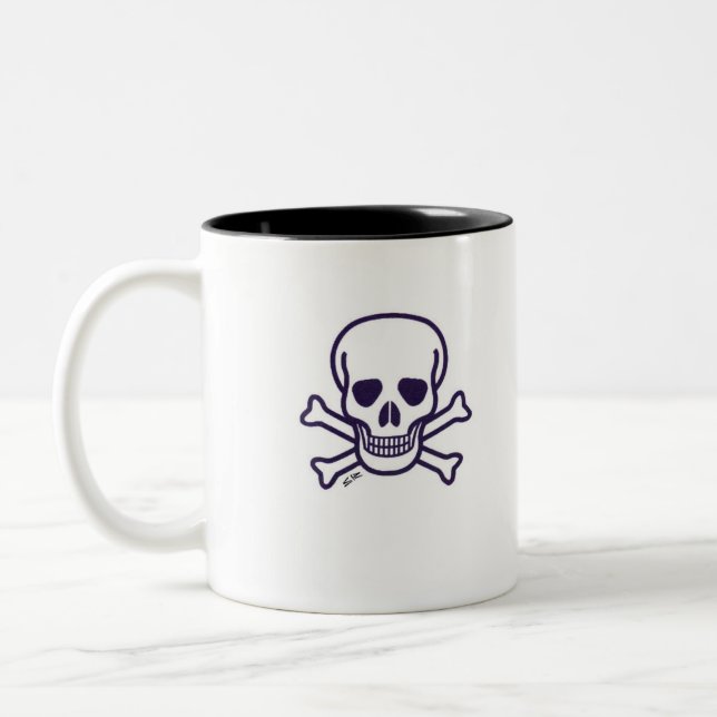 Skull n Bones två ton mugg (Vänster)