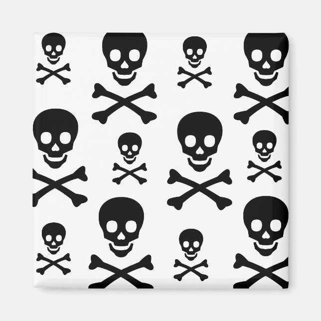 Skull N Crossbone Magnet (Framsidan)