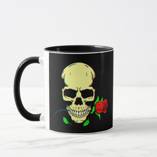 Skull N Roses 3D  Mugg (Vänster)
