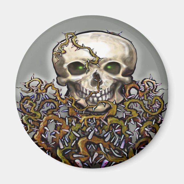 Skull-n-Thorns Magnet (Framsidan)