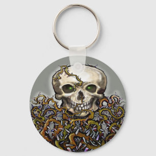 Skull-n-Thorns Nyckelring
