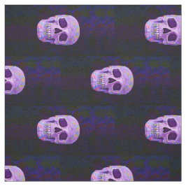 Skull Neon Lila Blue Gothic Day of the dead Tyg